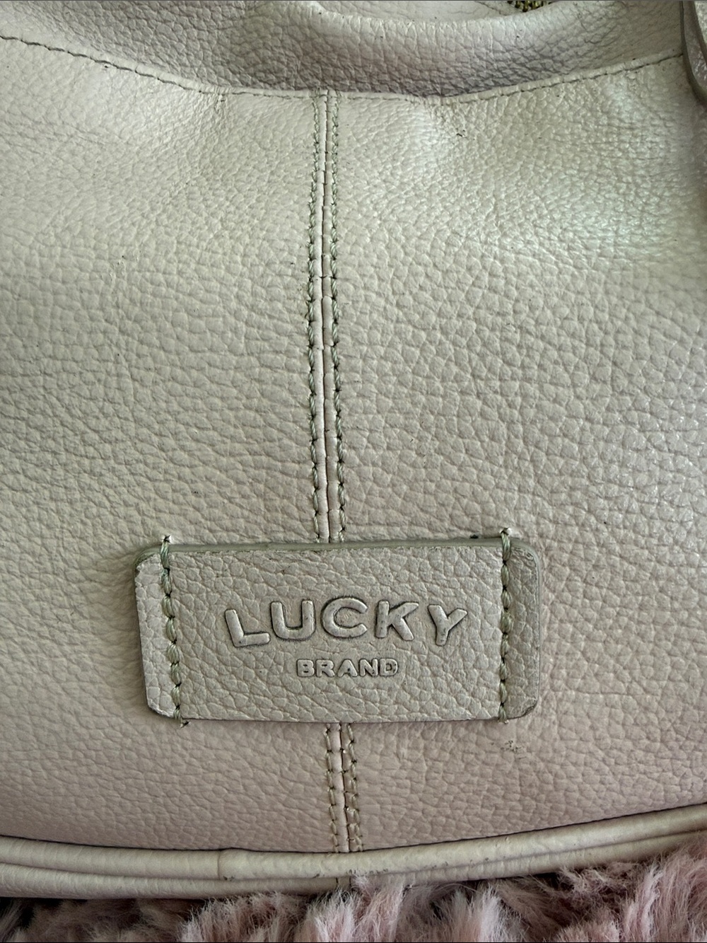 LUCKY BRAND PALE PINK HOBO PURSE - Picture 2 of 13